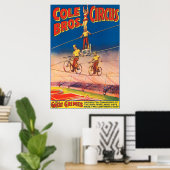 circus Poster tonen hoge draad acrobaten (Thuiskantoor)