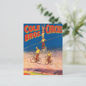  circus Poster tonen hoge draad acrobaten Briefkaart (Staand voorkant)