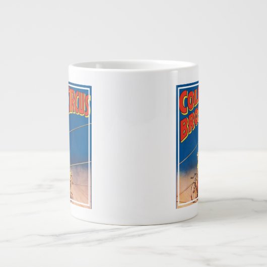  circus Poster tonen hoge draad acrobaten Grote Koffiekop (Voorkant)