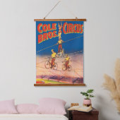 circus Poster tonen hoge draad acrobaten Hangend Wandkleed (Slaapkamer)