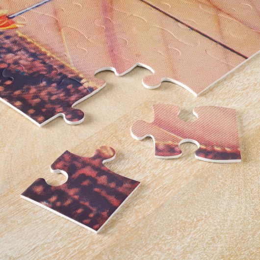  circus Poster tonen hoge draad acrobaten Legpuzzel (Zijkant)