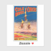  circus Poster tonen hoge draad acrobaten Sticker (Vel)