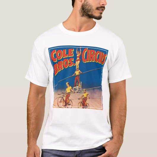  circus Poster tonen hoge draad acrobaten T-shirt (Voorkant)