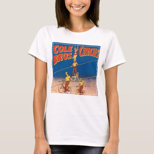  circus Poster tonen hoge draad acrobaten T-shirt (Voorkant)