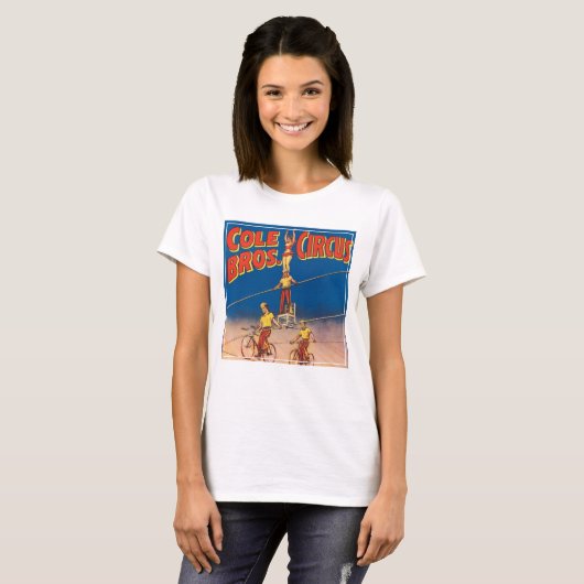  circus Poster tonen hoge draad acrobaten T-shirt (Voorkant volledig)