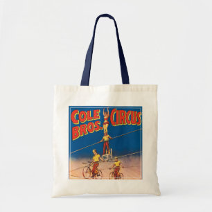 circus Poster tonen hoge draad acrobaten Tote Bag