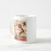 Circus Poster toont clowns met optredende honden Koffiemok (Voorkant links)