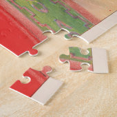 Circus Poster toont clowns met optredende honden Legpuzzel (Zijkant)