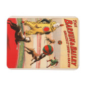 Circus Poster toont clowns met optredende honden Magneet (Horizontaal)