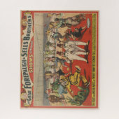 Circus Poster toont de amusante capriolen van clow Legpuzzel (Verticaal)