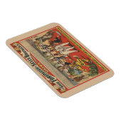 Circus Poster toont de amusante capriolen van clow Magneet (Rechterzijde)