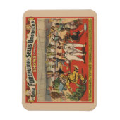 Circus Poster toont de amusante capriolen van clow Magneet (Verticaal)