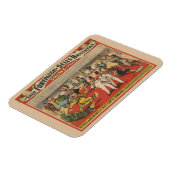 Circus Poster toont de amusante capriolen van clow Magneet (Linkerzijde)