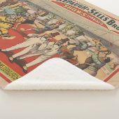 Circus Poster toont de amusante capriolen van clow Sherpa Deken (3/4)