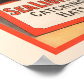 Circus Poster toont een Zee leeuw vangen Petten (Hoek)