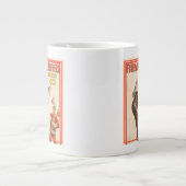 Circus Poster toont een Zee leeuw vangen Petten Grote Koffiekop (Voorkant)