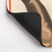 Circus Poster toont een Zee leeuw vangen Petten Muismat (Hoek)