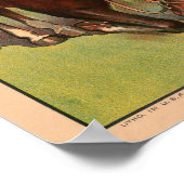 Circus Poster toont vele paarden die stunts doen. (Hoek)