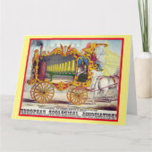 Circus Poster Vaderdag Kaart (Voorkant)