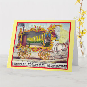 Circus Poster Vaderdag Kaart