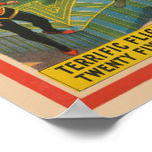 Circus Poster van acrobaten springen over olifante (Hoek)