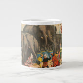 Circus Poster van acrobaten springen over olifante Grote Koffiekop (Voorkant)