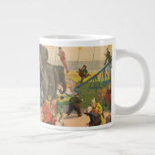 Circus Poster van acrobaten springen over olifante Grote Koffiekop (Rechts)