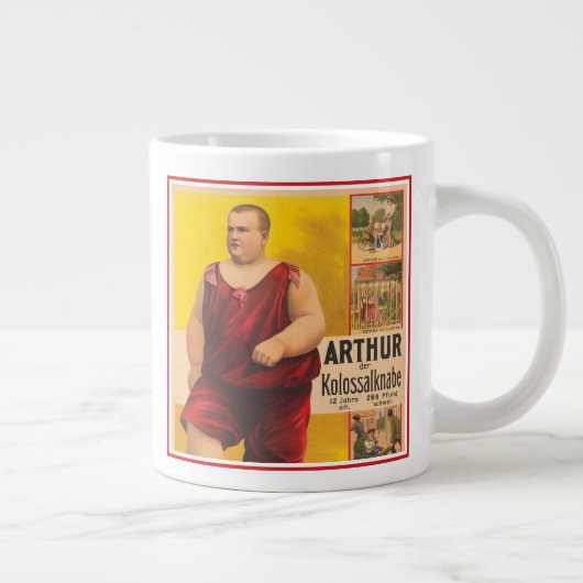  circus Poster van Arthur het kolossale Kind Grote Koffiekop (Rechts)