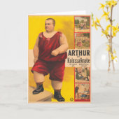 circus Poster van Arthur het kolossale Kind Kaart (Gele Bloem)