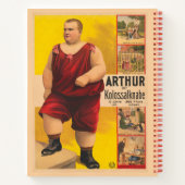  circus Poster van Arthur het kolossale Kind Notitieboek (Achterkant)