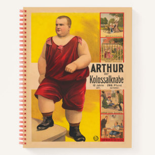 circus Poster van Arthur het kolossale Kind Notitieboek