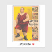 circus Poster van Arthur het kolossale Kind Sticker (Vel)
