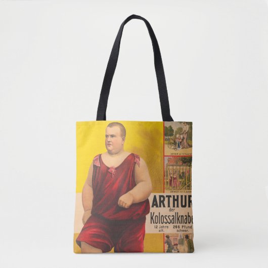  circus Poster van Arthur het kolossale Kind Tote Bag (Voorkant)