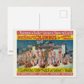 Circus Poster van dansers voor de Moorse koning Briefkaart (Voorkant / Achterkant)