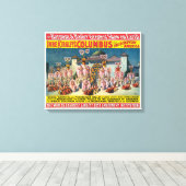 Circus Poster van dansers voor de Moorse koning Canvas Afdruk (Insitu (Houten vloer))