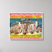 Circus Poster van dansers voor de Moorse koning Canvas Afdruk (Voorkant)