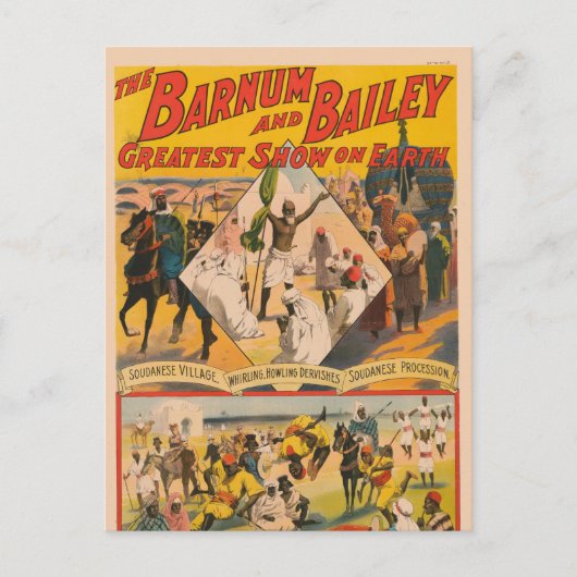 Circus Poster van de Mahdi Briefkaart (Voorkant)