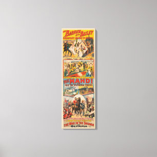  Circus Poster van de Mahdi Canvas Afdruk
