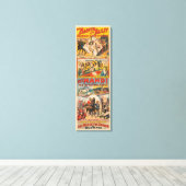 Circus Poster van de Mahdi Canvas Afdruk (Insitu (Houten vloer))