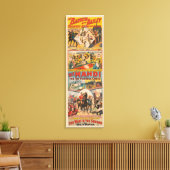 Circus Poster van de Mahdi Canvas Afdruk (Insitu (Woonkamer))
