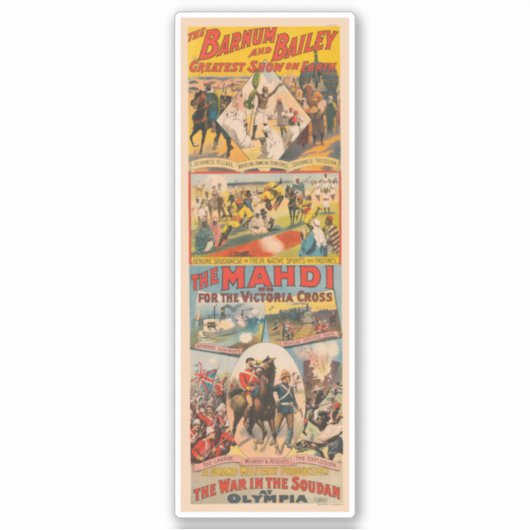  Circus Poster van de Mahdi Sticker (Voorkant)