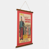 Circus Poster van de menigte bewonderen een Franse Hangend Wandkleed (Gebogen)