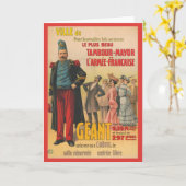 Circus Poster van de menigte bewonderen een Franse Kaart (Gele Bloem)