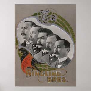 circus Poster van de vijf broers