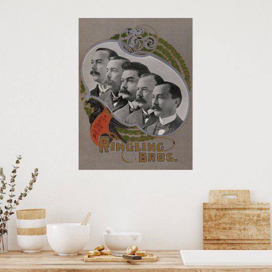  circus Poster van de vijf broers (Keuken)