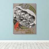  circus Poster van de vijf broers Canvas Afdruk (Insitu (Houten vloer))