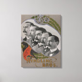 circus Poster van de vijf broers Canvas Afdruk (Voorkant)