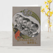  circus Poster van de vijf broers Kaart (Gele Bloem)