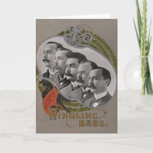 circus Poster van de vijf broers Kaart