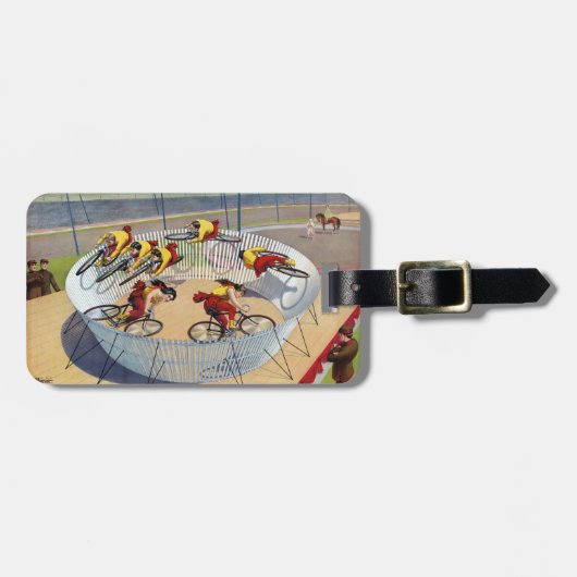 Circus Poster van de zeven Gaynells fietsen Bagagelabel (Voorkant horizontaal)
